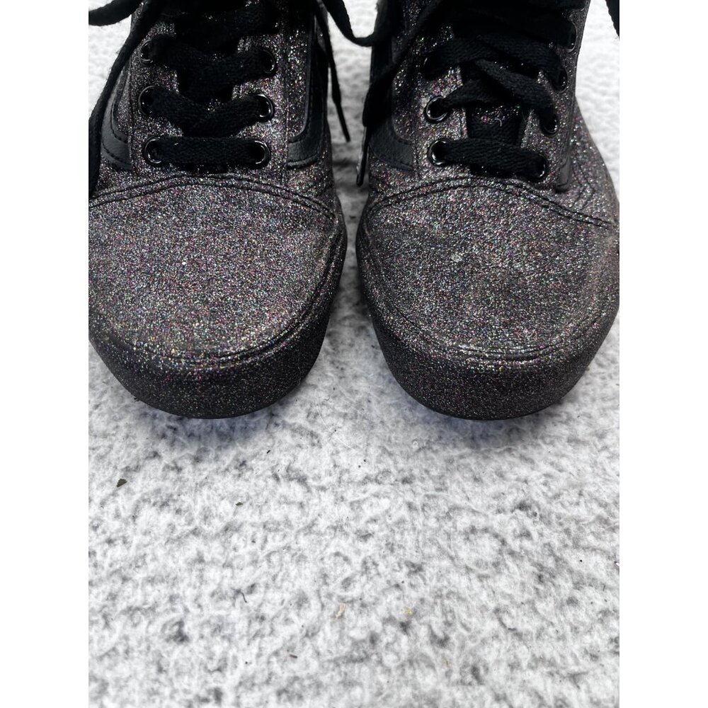 VANS Old Skool Multicolor Glitter Lace Up Low Top Sneaker Men's 5 Women's 6.5 - Picture 3 of 11